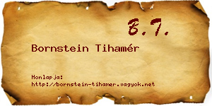 Bornstein Tihamér névjegykártya